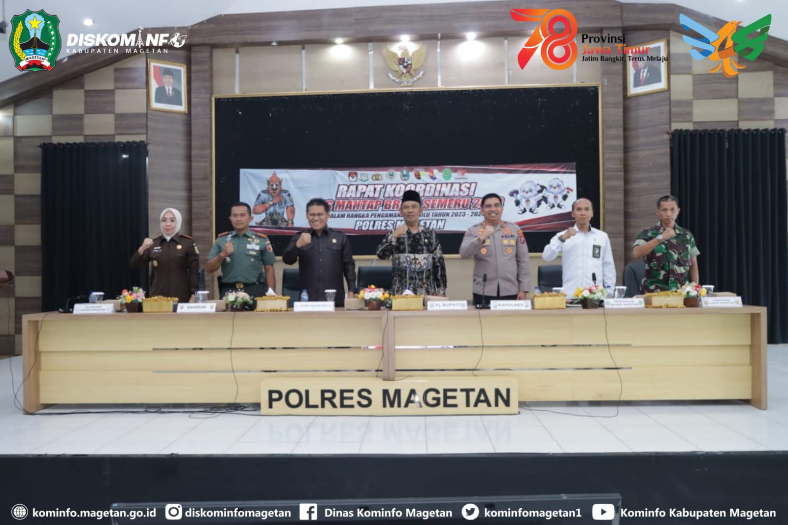 Polres Magetan Menggelar Rapat Koordinasi Rakor Lintas Sektoral