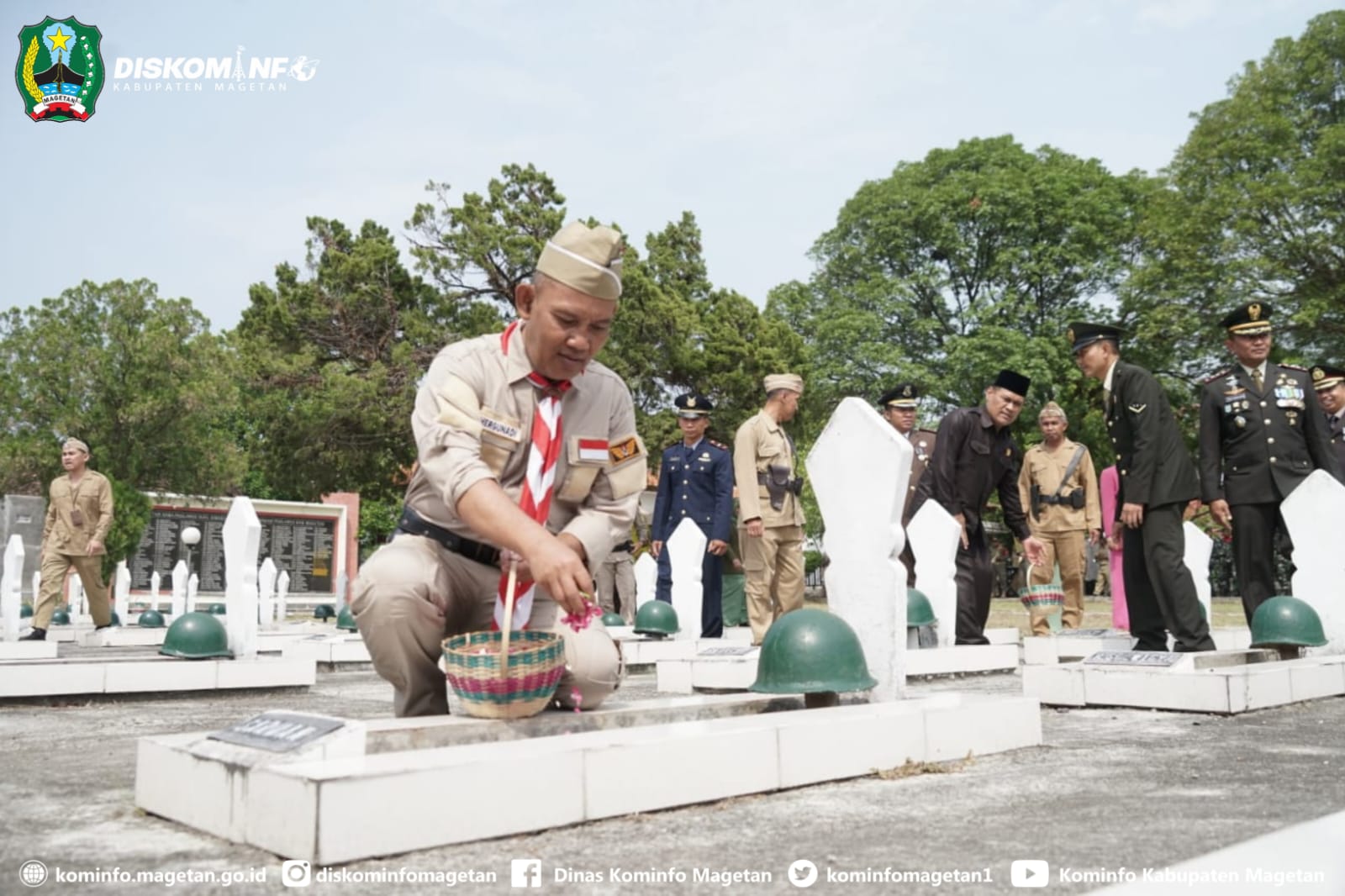 Peringatan Hari Pahlawan Pj Bupati Magetan Beserta Forkopimda Ziarah