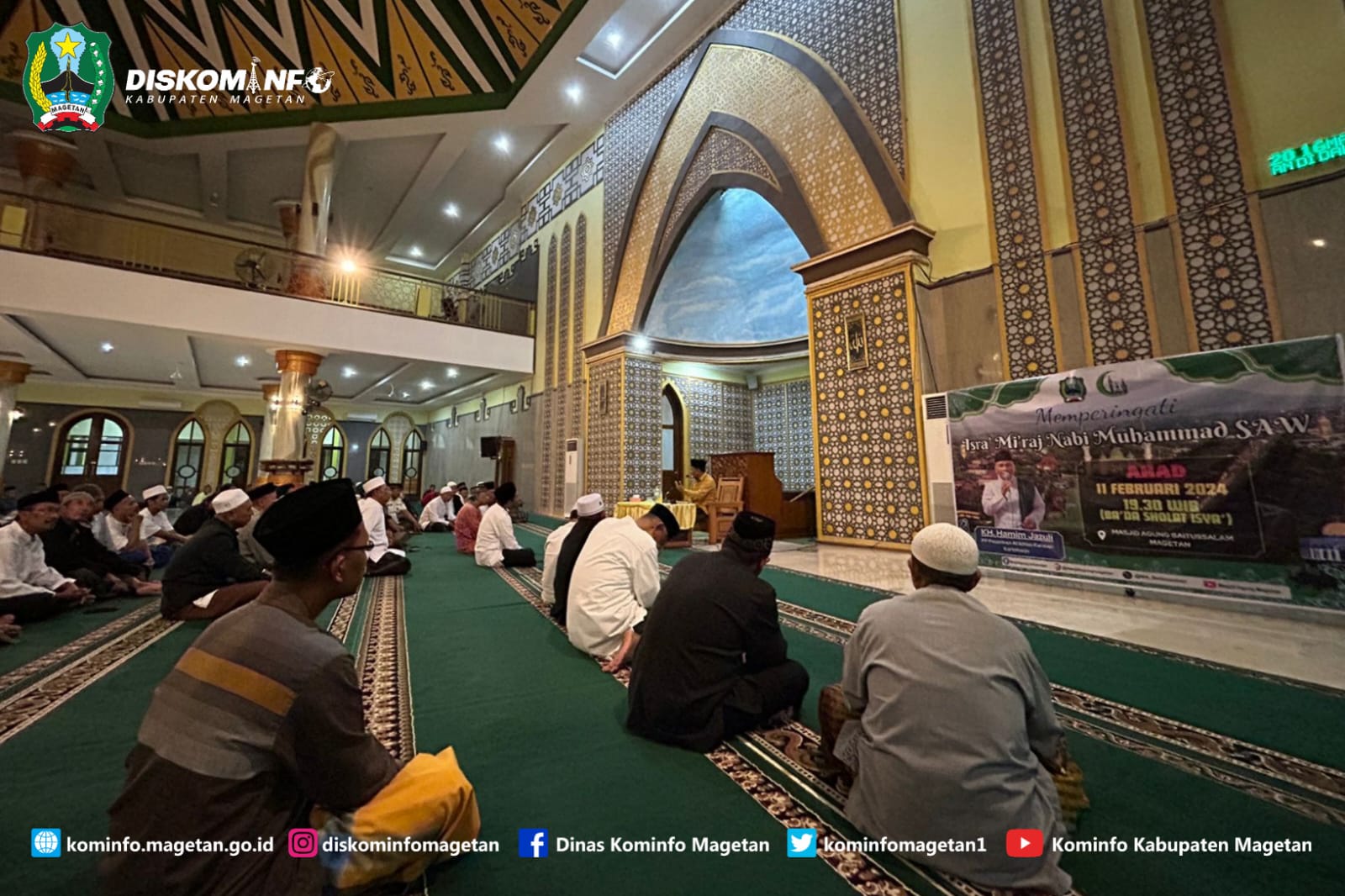 TINGKATKAN IMAN DAN TAQWA DALAM PERINGATAN ISRA MIRAJ MASJID AGUNG