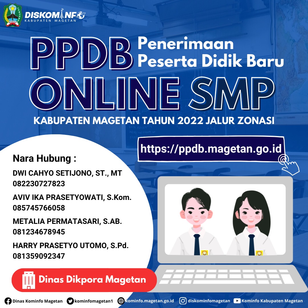 PPDB Online SMP Kabupaten Magetan Tahun 2022 Jalur Zonasi Dibuka