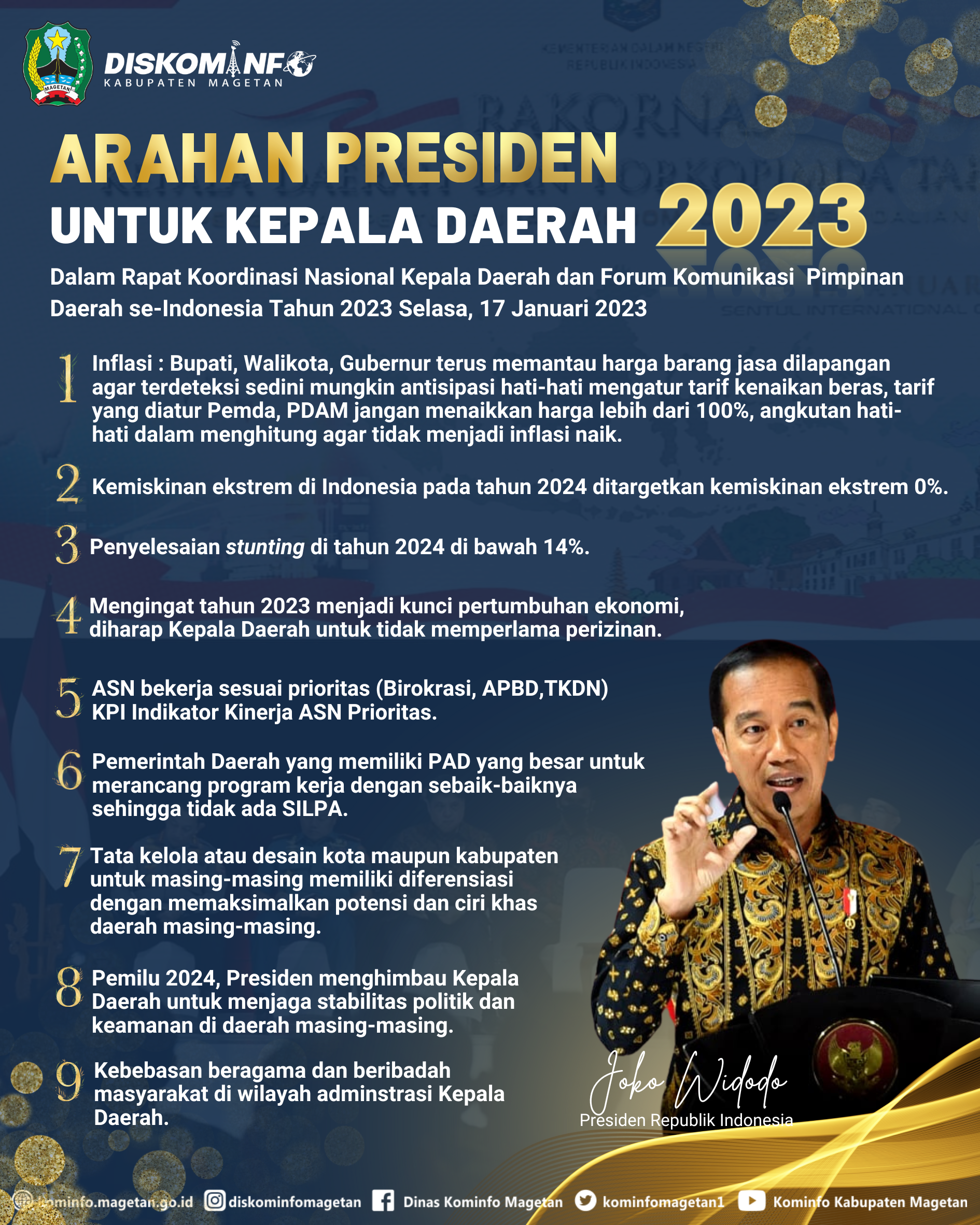 Arahan Presiden Indonesia Untuk Kepala Daerah Tahun 2023 – Dinas ...